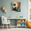 Joyful Persian Cat Children's Room Demo