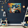 Joyful Persian Cat Children's Room Demo