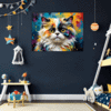 Joyful Persian Cat Children's Room Demo