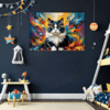 Joyful Persian Cat Children's Room Demo