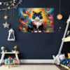 Joyful Persian Cat Children's Room Demo