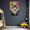 Joyful Persian Cat Children's Room Demo