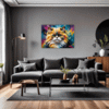 Joyful Persian Cat Living Room Demo