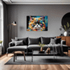 Joyful Persian Cat Living Room Demo