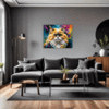 Joyful Persian Cat Living Room Demo