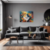 Joyful Persian Cat Living Room Demo