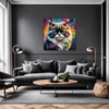 Joyful Persian Cat Living Room Demo