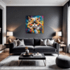 Joyful Persian Cat Living Room Demo