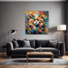 Joyful Persian Cat Living Room Demo
