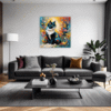 Joyful Persian Cat Living Room Demo