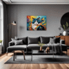 Joyful Persian Cat Living Room Demo