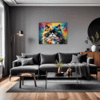 Joyful Persian Cat Living Room Demo