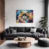 Joyful Persian Cat Living Room Demo