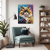 Joyful Persian Cat Living Room Demo