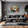 Joyful Persian Cat Living Room Demo