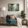 Jungle Monkeys & Orchids Living Room Demo