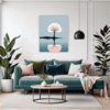 Lakeside Reflection Living Room Demo