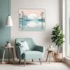 Lakeside Reflection Living Room Demo