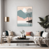 Lakeside Reflection Living Room Demo