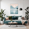 Lakeside Reflection Living Room Demo