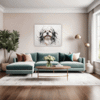 Lhasa Apso Abstract Art Living Room Demo