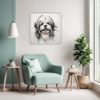 Lhasa Apso Abstract Art Living Room Demo