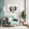 Lhasa Apso Abstract Art Living Room Demo