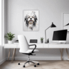 Lhasa Apso Abstract Art Office Demo
