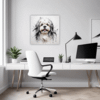 Lhasa Apso Abstract Art Office Demo