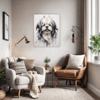 Lhasa Apso Abstract Art Office Demo