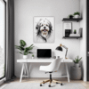 Lhasa Apso Abstract Art Office Demo