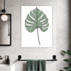 Lush Philodendron Foliage Bathroom Demo