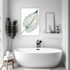 Lush Philodendron Foliage Bathroom Demo