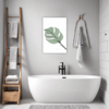 Lush Philodendron Foliage Bathroom Demo