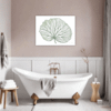 Lush Philodendron Foliage Bathroom Demo