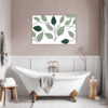 Lush Philodendron Foliage Bathroom Demo