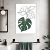 Lush Philodendron Foliage Bathroom Demo