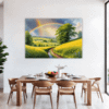 Lush Rainbow Meadow Dining Room Demo