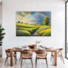 Lush Rainbow Meadow Dining Room Demo