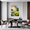 Lush Rainbow Meadow Dining Room Demo