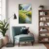 Lush Rainbow Meadow Living Room Demo