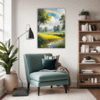 Lush Rainbow Meadow Living Room Demo
