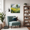 Lush Rainbow Meadow Living Room Demo