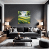 Lush Rainbow Meadow Living Room Demo