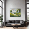Lush Rainbow Meadow Living Room Demo