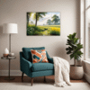 Lush Rainbow Meadow Living Room Demo