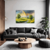 Lush Rainbow Meadow Living Room Demo