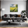 Lush Rainbow Meadow Living Room Demo