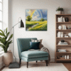 Lush Rainbow Meadow Living Room Demo