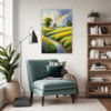 Lush Rainbow Meadow Living Room Demo